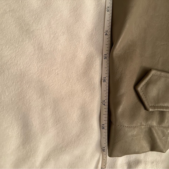 DONATED❌a•new•day, Vegan Leather, Frontier Brown Trench Coat - Picture 12 of 13